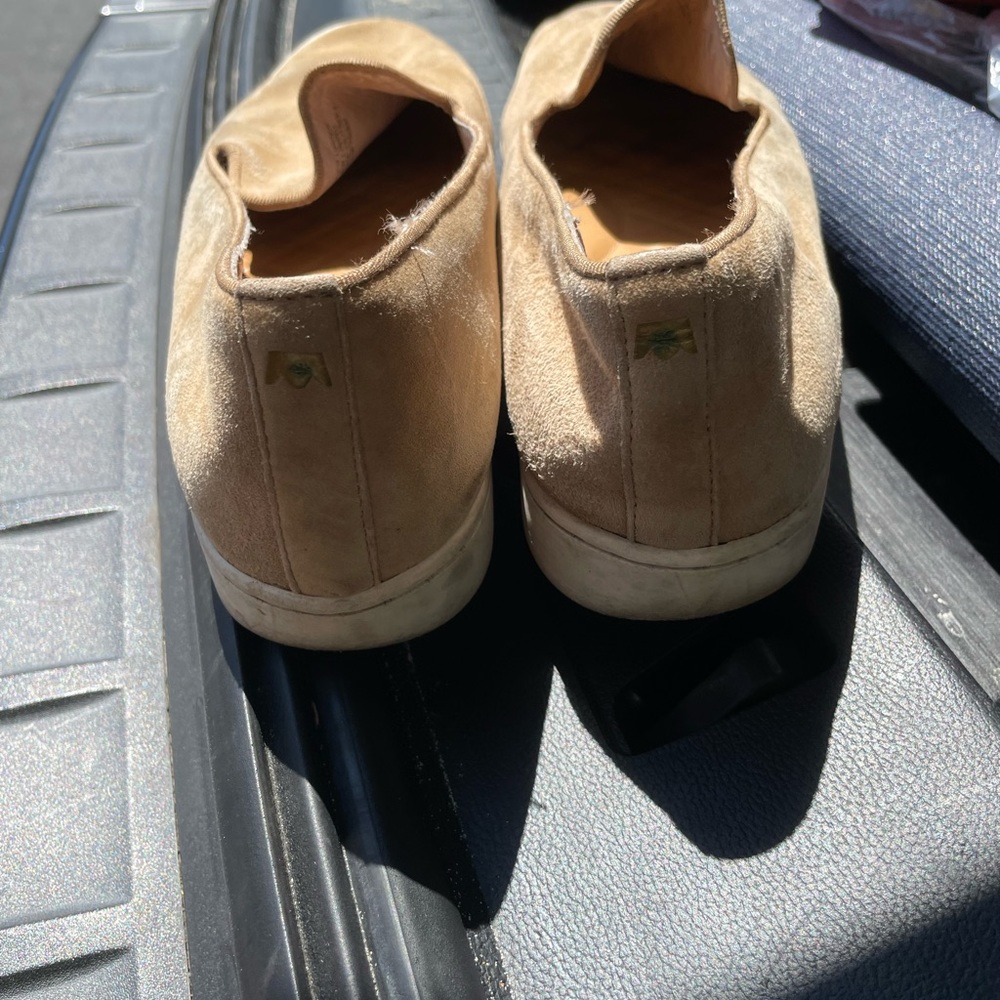 Birdies Tan Suede Camel Sneakers Slip On Shoes swift - Picture 3 of 6